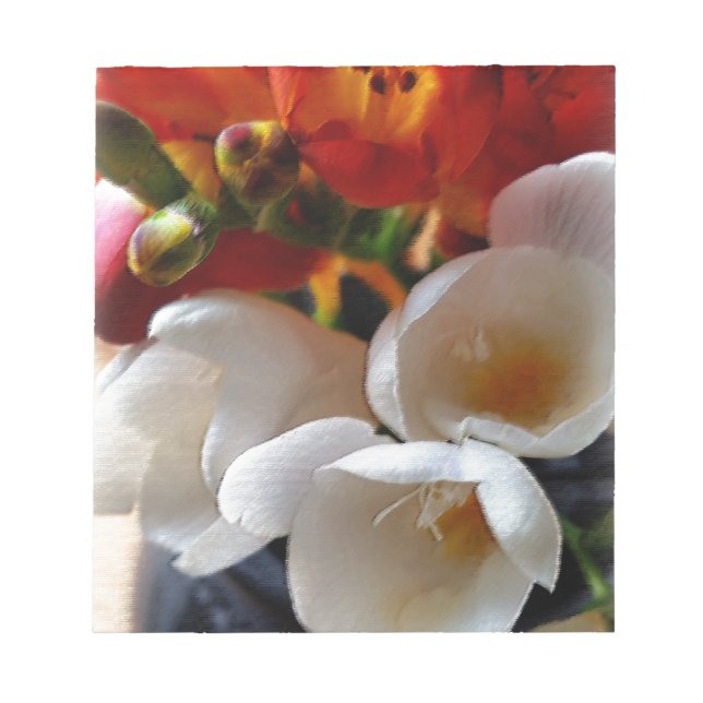 Bloc-note bouquet de freesias (Devant)
