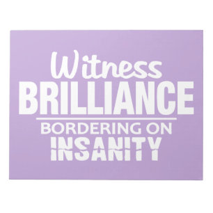 Bloc-note BRILLIANCE VS INSANITY PC portable personnalisé