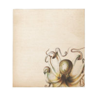 Bronze Octopus Vieilli Sepia Steampunk Voyage