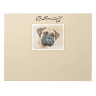 Bloc-note Bullmastiff Peinture - Joli chien d'origine art
