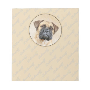 Bloc-note Bullmastiff Peinture - Joli chien d'origine art