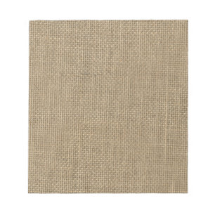 Bloc-note Burlap en beige naturel