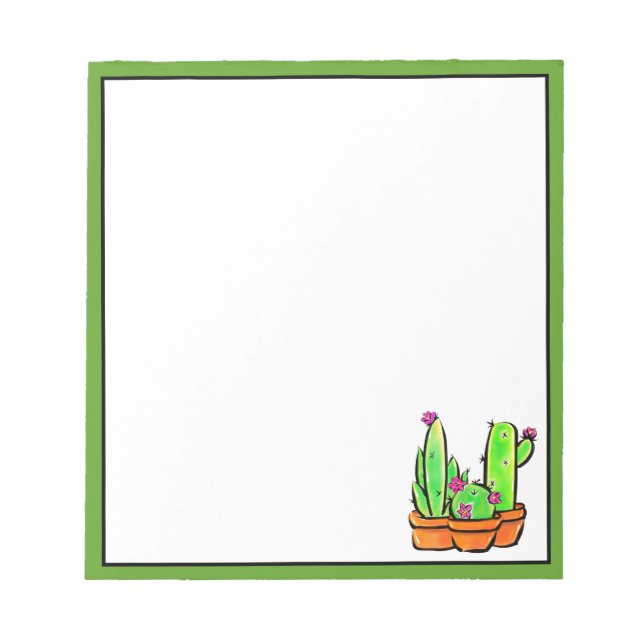 Bloc-note Cactus cactus cactus succulents (Devant)