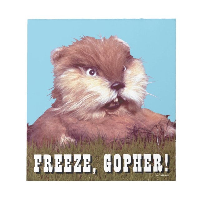Bloc-note Caddyshack | Freeze, Gopher ! (Devant)