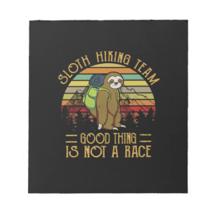 Bloc-note Cadeau Camper Sloth Randonnée Team Bonne Chose N