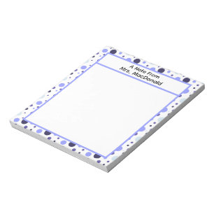 Bloc-note Cadeau d'appréciation pour enseignant à pois