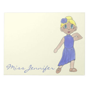 Bloc-note Cadeau de l'enseignant de danse personnalisée Lyri