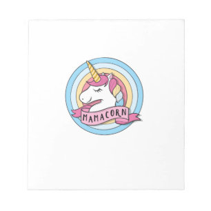 Bloc-note Cadeau de licorne Mamacorn pour femmes pour la fêt