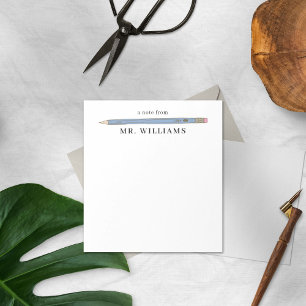 Bloc-note Cadeau pour enseignant illustré personnalisé bloc-