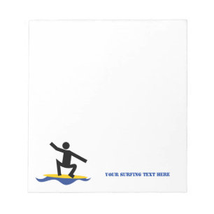Bloc-note Cadeaux de surf, surfer sur sa planche de surf