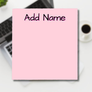 Bloc-note Cadeaux Personnalisés pour Enseignants Rose Pastel