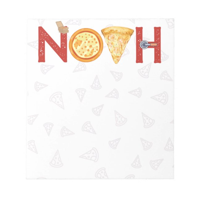 Bloc-note Cadeaux personnalisés pour les amateurs de pizza N (Devant)