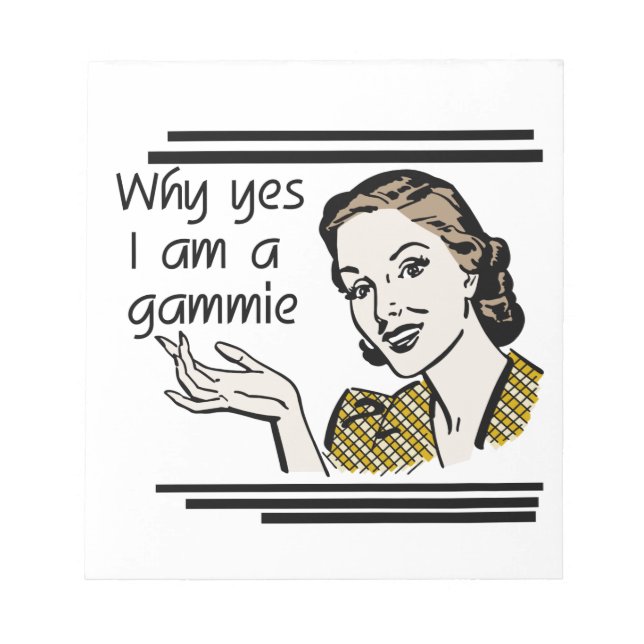 Bloc-note Cadeaux Retro Gammie (Devant)