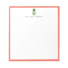 Cadre en corail deananas floral botanique