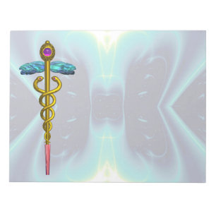 Bloc-note CADUCUS, améthyste d'or vibrant Violet Turquoise B
