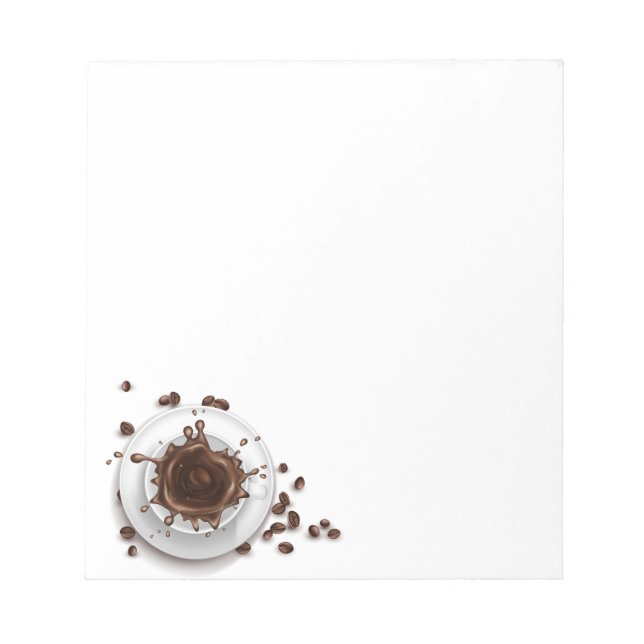Bloc-note Café Splash Coffee Beans Art (Devant)