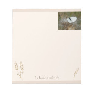 Bloc-note Cahier Bohème "Soyez gentil avec les animaux" Papi
