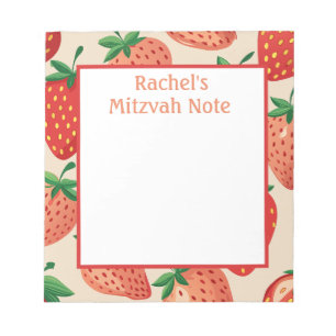 Bloc-note Cahier de notes personnalisé pour la mitzvah des f