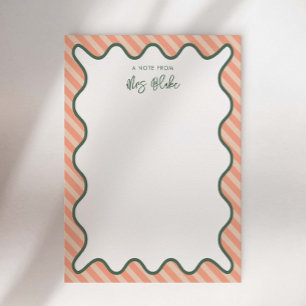 Bloc-note Cahier de notes personnalisé pour professeur avec 
