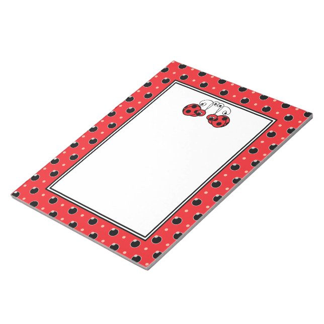 Bloc-note Cahier Ladybug Itty Bitty - Rouge (Incliné)