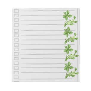 Bloc-note Cahier ligné à la menthe