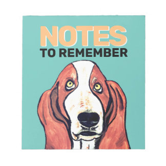 Bloc-note Cahier Mignon Basset Hound