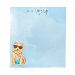 Bloc-note Cahier Terrier de Norwich d'été