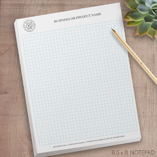 Bloc-note Calcpad graphique d'ingénierie avec logo de l'entr