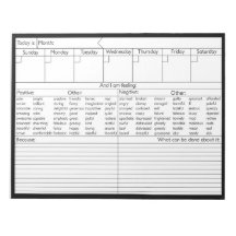 Calendrier d'émotion hebdomadaire - Personnaliser