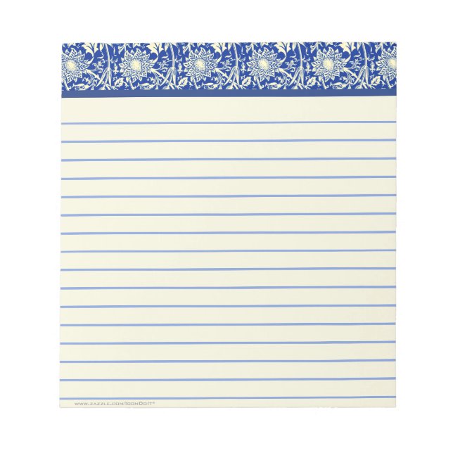 Bloc-note Calico bleu Sorta (Linge) (Devant)