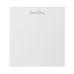 Bloc-note Calligraphie moderne professionnelle minimaliste
