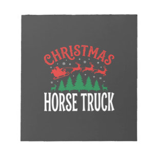 Bloc-note Camion à cheval de Noël Santa Sleigh