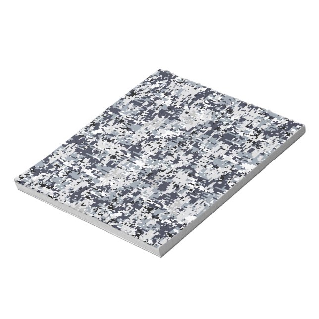 Bloc-note Camouflage numérique de style urbain (Tourné)