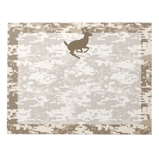 Bloc-note Camouflage numérique du désert Motif de caméra de  (Devant)