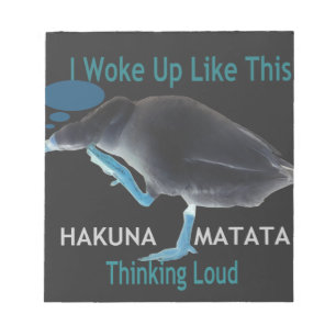 Bloc-note Canard avec moi se réveille comme ça & Hakuna Mata