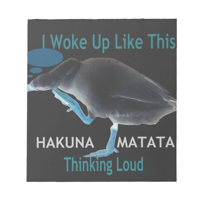 Bloc-note Canard avec moi se réveille comme ça & Hakuna Mata (Devant)