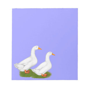 Bloc-note Canards : White Pekins