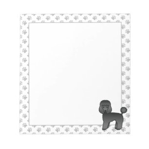 Bloc-note Caniche jouet noir Chien de dessin animé mignon