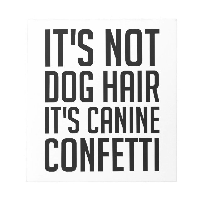 Bloc-note Canine Confetti (Devant)