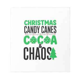 Bloc-note Canne de Noël au Cacao Chaos Design