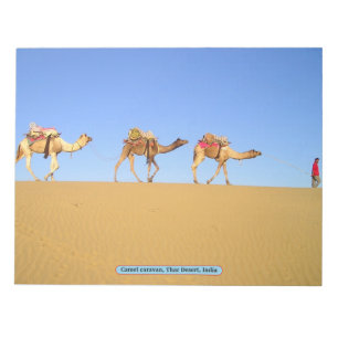 Bloc-note Caravane en chameau, Désert de Thar, Inde