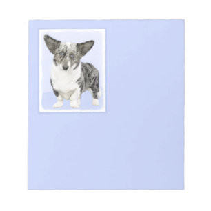 Bloc-note Cardigan Welsh Corgi Peinture - Art Chien original