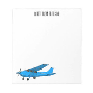 Bloc-note Caricature d'avion à voilure fixe