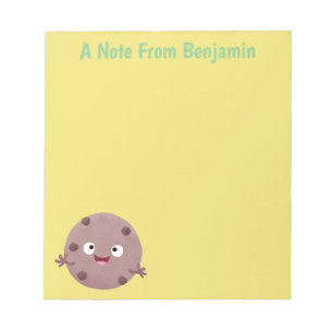 Bloc-note Caricature de biscuit à puce en chocolat