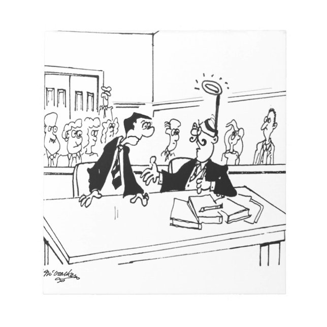 Bloc-note Caricature de l'avocat 5299 (Devant)
