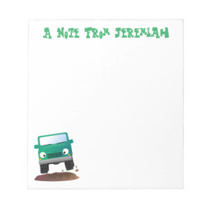 Bloc-note Caricature de voiture 4 X4 hors route