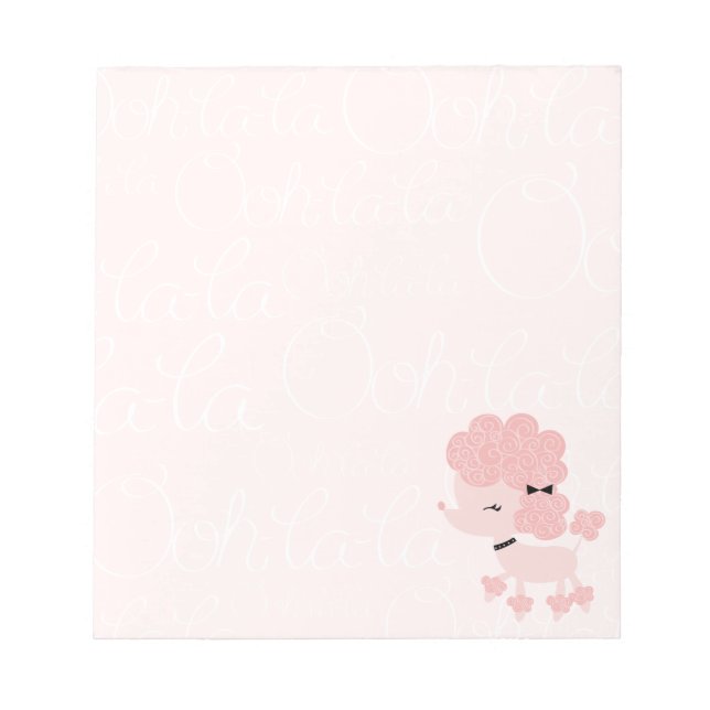 Bloc-note Caricature French Poodle (Devant)