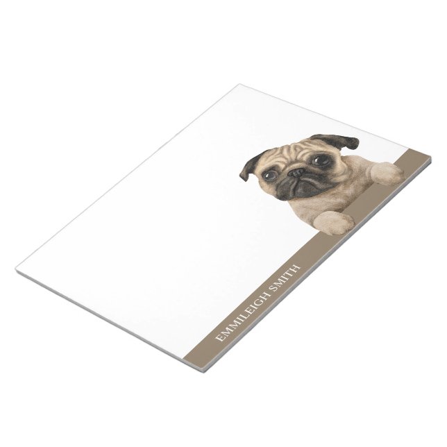 Bloc-note Carlin chiot animal animal animal (Incliné)