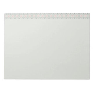 Bloc-note Carreaux Floraux Pastel Vert