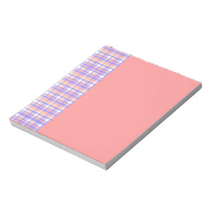 Bloc-note Carreaux rose et violet